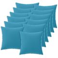 vidaXL Poťah na podložku 12 pcs HEERLEN Svetlomodrá 50 x 50 cm