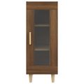 vidaXL Komoda hnedý dub 34,5x34x90 cm spracované drevo