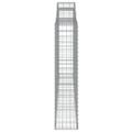vidaXL Oblúkový gabionový kôš 300x30x140/160 cm pozinkované železo
