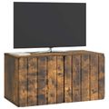 vidaXL Nástenná TV skrinka 59,5 x 31 x 30 cm Dymový dub