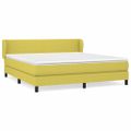 vidaXL Boxspring posteľ s matracom zelená 160x200 cm látka