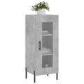 vidaXL Komoda betónovo sivá 34,5x34x90 cm spracované drevo