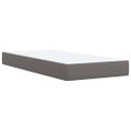 vidaXL Boxspring posteľ s matracom sivá 80x200 cm umelá koža