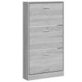 vidaXL Botník Sivý dub sonoma 59x17x108 cm spracované drevo