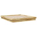 VidaXL Rám postele bez matraca 200x200 cm Dub z masívneho dreva