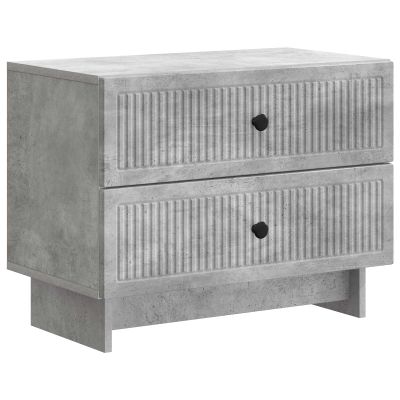 vidaXL Nočný stolík Betónovo sivá 62 x 34,5 x 47,5 cm Kompozitné drevo