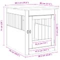 vidaXL Nábytok na prepravku pre psov Dub Artisan 64,5x80x71 cm Drevo