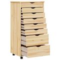 vidaXL Mobilný úložný kabinet s priehradkami MOSS 53 x 39 x 103 cm