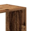 vidaXL Knižnica staré drevo 102x32x102 cm kompozitné drevo