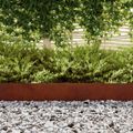 vidaXL Obrubník trávnika 450 x 15 cm Hrdzavý