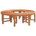 vidaXL Stromová lavička 8 -Seater 2 ks 160 x 80 x 45cm Prírodná