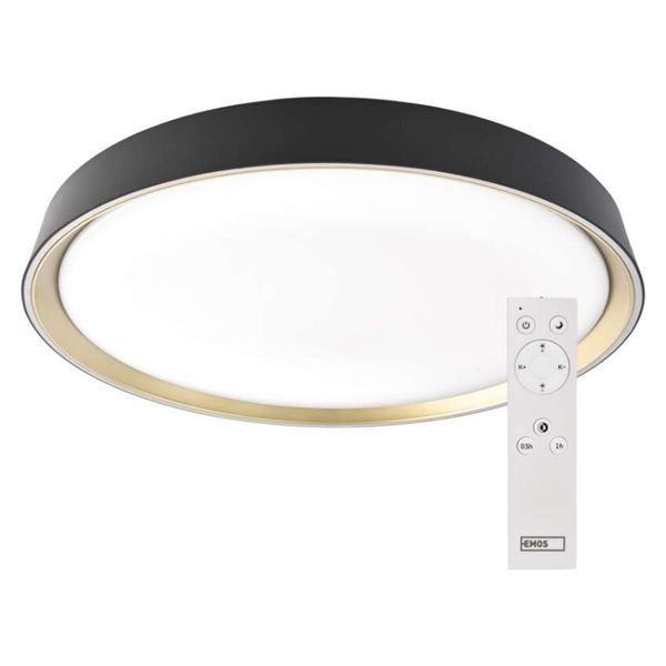 LED nástenné svietidlo ILVI, kruhové 30 W, stmievanie + CCT, čierna + šampanská