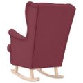 vidaXL Hojdacie kreslo Wine Red 74x90x102 cm Látka