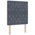 vidaXL Posteľ boxspring s matracom Tmavosivá 80 x 200 cm Zamat