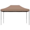 vidaXL Skladací pop-up párty stan hnedý 440x292x315 cm