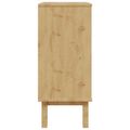 vidaXL Příborník OTTA Čierna 76,5 x 39,5 x 90 cm Borovicový masív