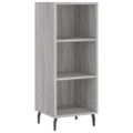 vidaXL Komoda sivý dub sonoma 34,5x32,5x90 cm kompozitné drevo
