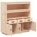 vidaXL Vysoká skrinka 100x40x108,5 cm masívna borovica
