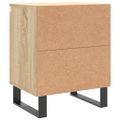vidaXL Nočné skrinky 2 ks dub sonoma 40x30x50 cm kompozitné drevo