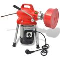 vidaXL Špirálový čistič odtokov 250 W 12,5mx16mm 4,5mx9,5mm