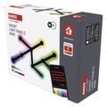 GoSmart LED svietidlo Lines čierne, 9 častí, 34 W, RGBIC stmievateľné, WiFi