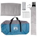 vidaXL Auto Stan so strechou Modrá 239 x 210 x 210 cm Polyester a oceľ