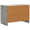 vidaXL Nočný stolík Betónovo sivá 62 x 34,5 x 44,5 cm Kompozitné drevo