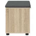 vidaXL Predsieňová lavica s vankúšom Sonoma dub 60 x 38 x 46 cm
