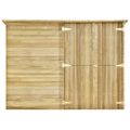 vidaXL Prístrešok na bicykle 232x110x170 cm impregnované borovicové drevo