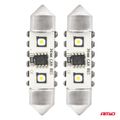 LED žiarovky CANBUS 12SMD Festoon C5W 3838 36mm White 12/24V AMiO-04248