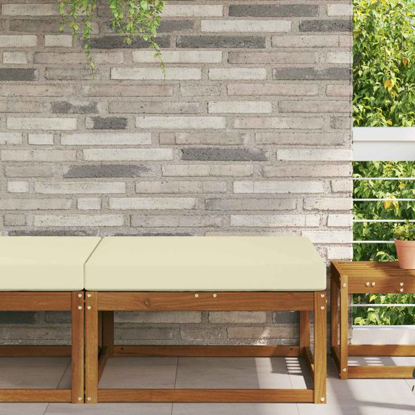 vidaXL Vankúš na vonkajšiu pohovku Krémová 80 x 80 x 8 cm Polyester