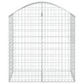 vidaXL Oblúkový gabionový kôš 100x50x100/120 cm pozinkované železo