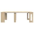 vidaXL Jedálenský stôl 240 x 85 x 75 cm Kompozitné drevo Dub sonoma