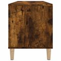 vidaXL Skrinka na platne dymový dub 100x38x48 cm kompozitné drevo