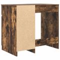 vidaXL Stôl dymový dub 86x49x76 cm kompozitné drevo