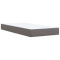 vidaXL Boxspring posteľ s matracom sivá 100x200 cm umelá koža