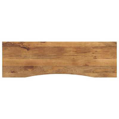 vidaXL Stolová doska so zakrivením 160x50x2,5 cm surový mangový masív