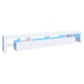 vidaXL TV skrinka s LED svetlami biela 260x36,5x40 cm