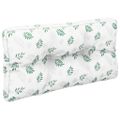 vidaXL Poduška na paletovú pohovku vzor listov 80x40x12 cm látka