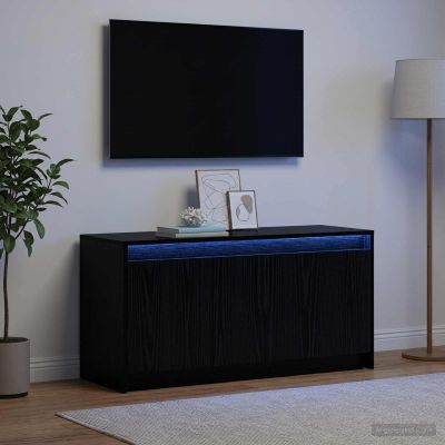vidaXL TV skrinka 100 x 34 x 50 cm Čierny dub Kompozitné drevo
