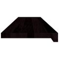 vidaXL Schodiskové stupne 2 ks hnedočierná 100x30x2 cm dubový masív