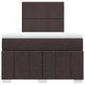 vidaXL Boxspring posteľ s matracom tmavohnedá 120x190 cm látka