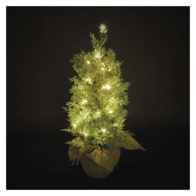 LED stromček, 50 cm, vonkajšia aj vnútorná, teplá biela, časovač