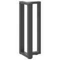 vidaXL Nohy ku konzolovému stolu v tvare T, 2 ks, antracitové, 38x25x(72-73) cm, oceľ