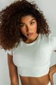 Dámske tričko Essential CropTop Moon Grey - STRIX