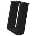 vidaXL Nohy konferenčného stolíka v tvare U, 2 ks, čierne, 30 x (30-31) cm, oceľové