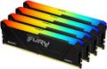 Kingston FURY Beast/DDR4/64GB/3200MHz/CL16/4x16GB/RGB/Black Operacní pamet, DDR4, 64GB (4× 16GB kit), 3200MHz, DIMM, CL16, XMP, 1G×8, RGB podsvícení, cerná