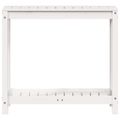 vidaXL Stôl na presádzanie s policou biely 82,5x35x75 cm borovica
