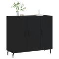 vidaXL Komoda biela 90x34x80 cm kompozitné drevo