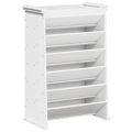 vidaXL Kvetináč na bylinky 6-poschodový biely 69x40x101,5cm borovica